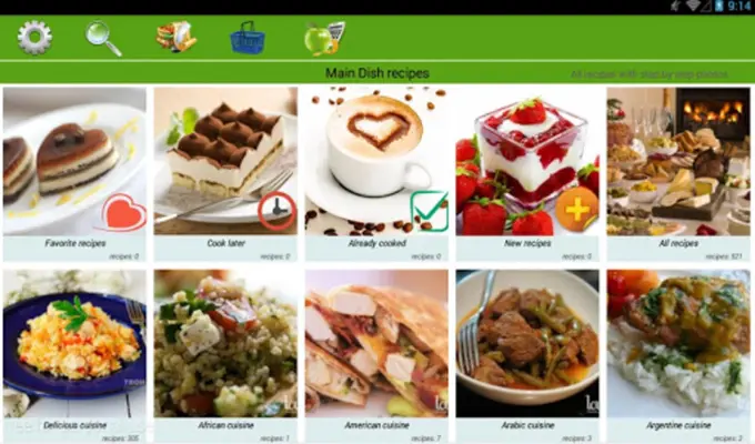 Main Dish recipes android App screenshot 1